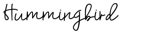 Hummingbird шрифт