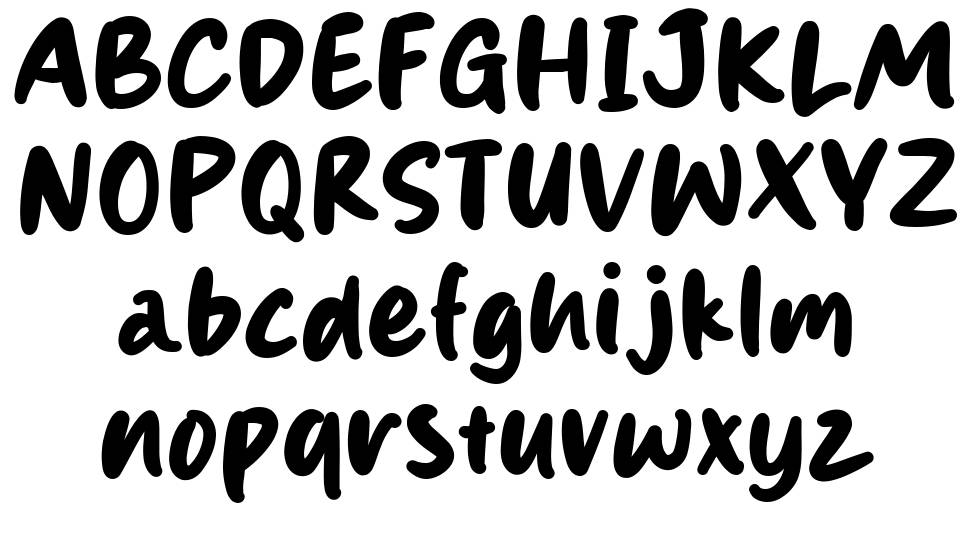 Hungline schriftart vorschau