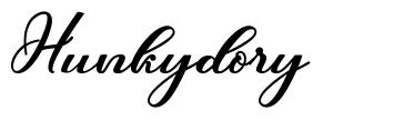 Hunkydory шрифт