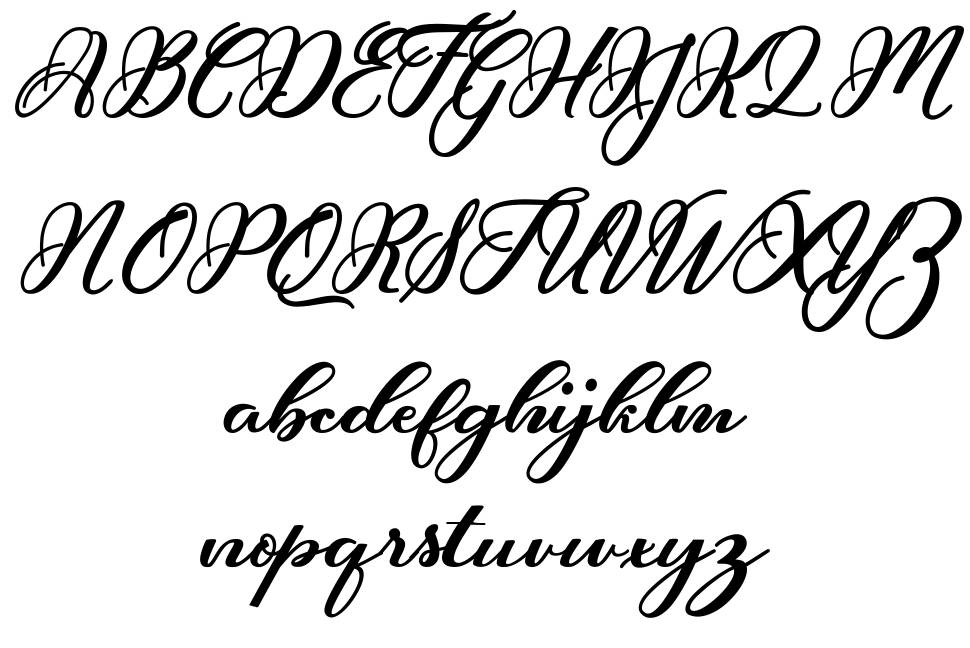 Hunkydory font specimens