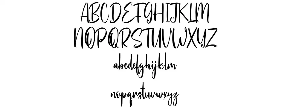 Hunnyflashfont specimens