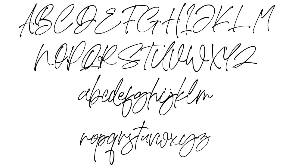 Hunterlandfont specimens