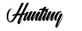Hunting шрифт