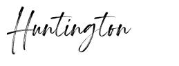 Huntington шрифт