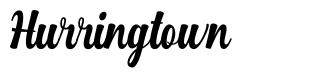 Hurringtown шрифт