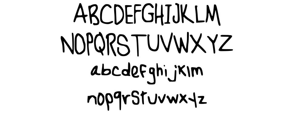 Hurry Up We're Dreaming font specimens