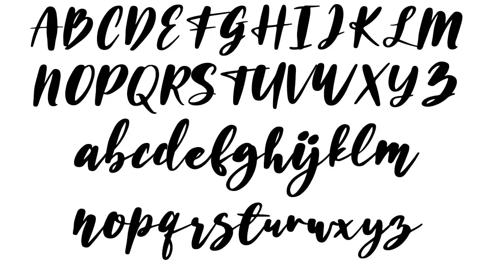 Husein Script font specimens