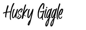 Husky Giggle шрифт