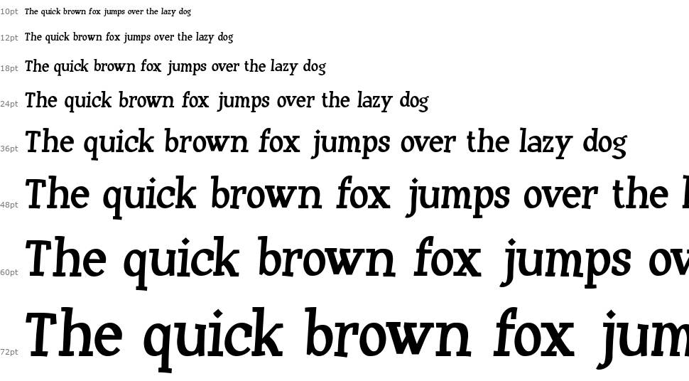 Huxtable-Regular font Şelale