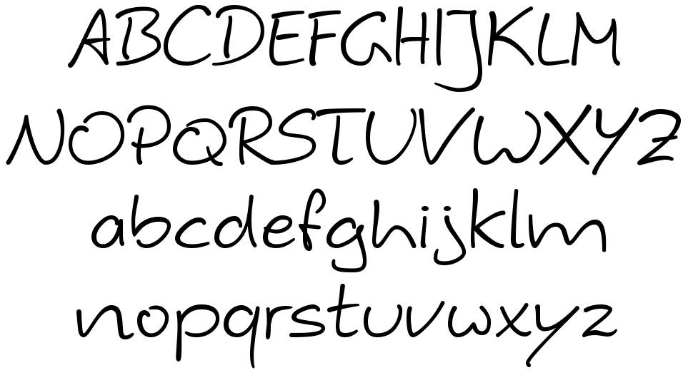 Hybi 4 Script font