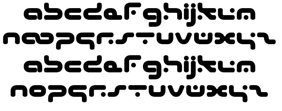 Hybrid font specimens