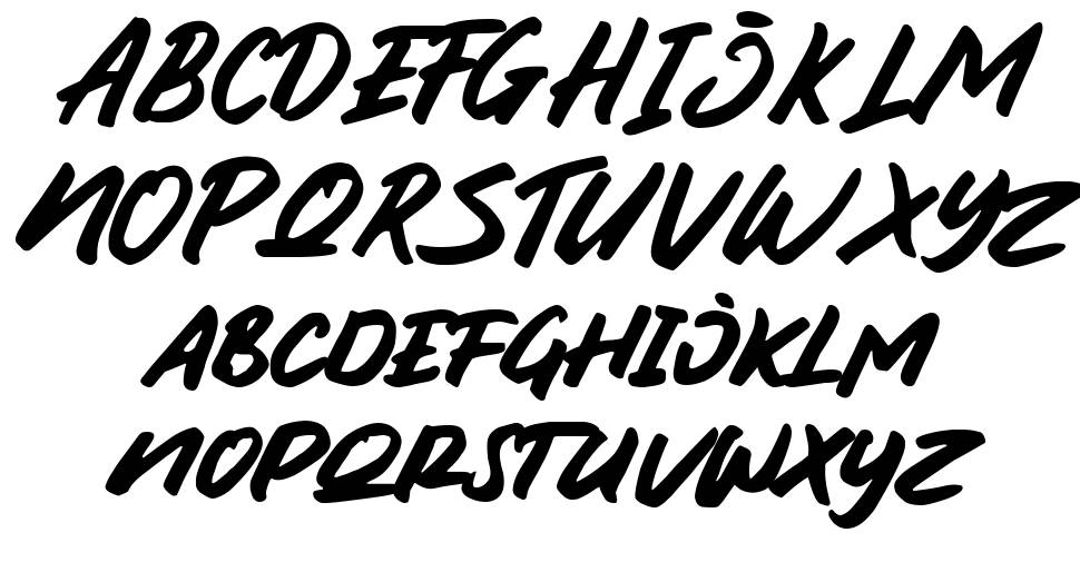 Hype Quarter font Örnekler