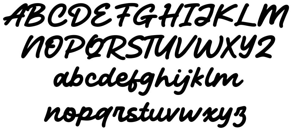Hypeday font specimens