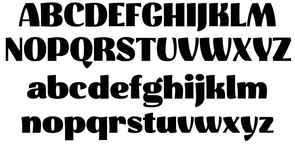 Hyper font specimens