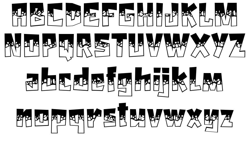Hyper Block font specimens
