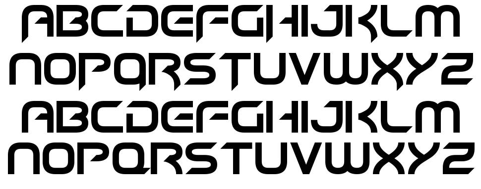 Hyper heliX font specimens
