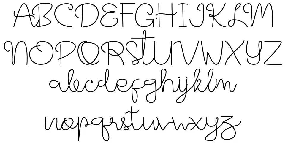 Hyper Script font Örnekler