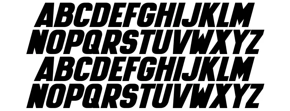 Hyper Super font specimens