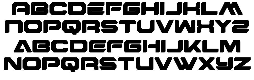 Hyper Vyper font specimens