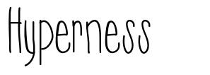 Hyperness шрифт