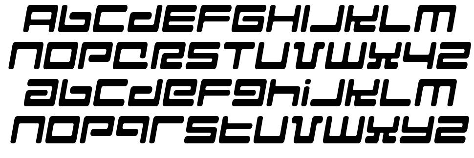 Hyperspeed font specimens