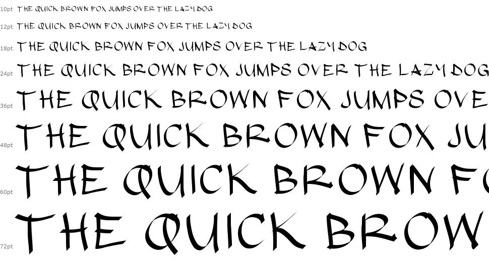 Hypografic font Waterfall