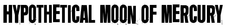 Hypothetical Moon Of Mercury font