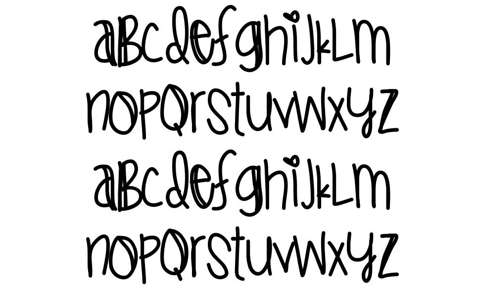 I Cant Stop Thinkin Of You font specimens