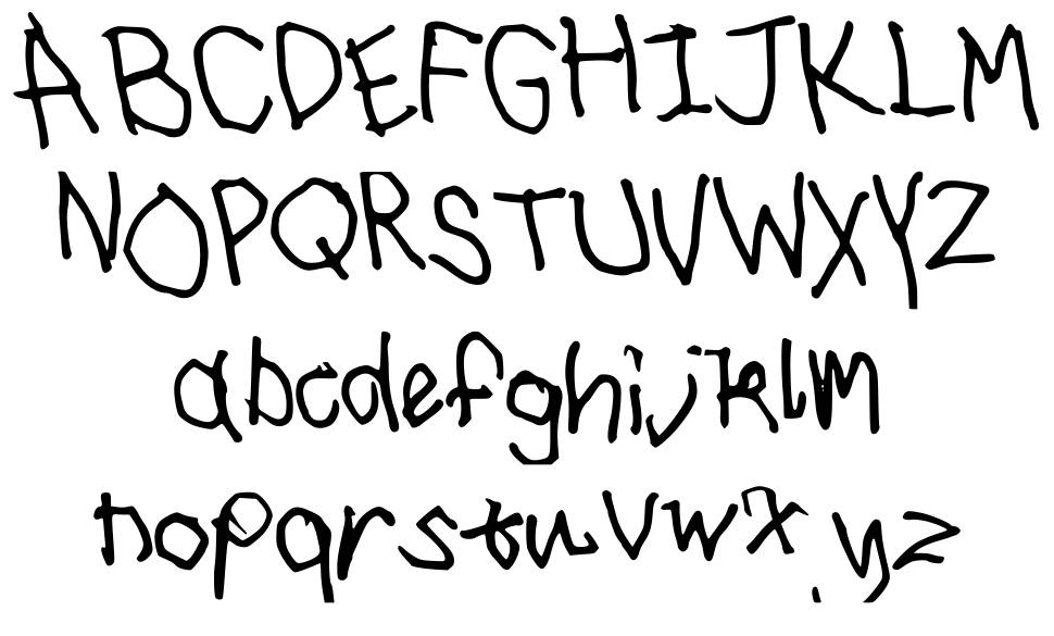 I drawed this font specimens