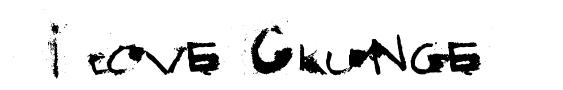 I love Grunge шрифт
