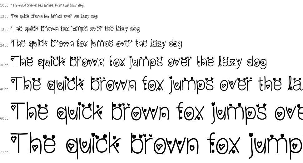 I Love You Forever font Waterfall