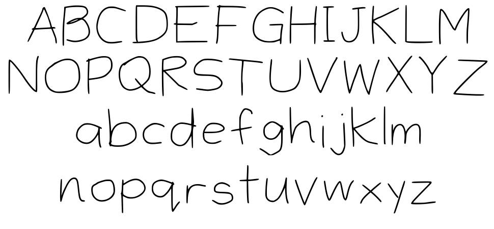 Ibis Handwriting 字形 标本