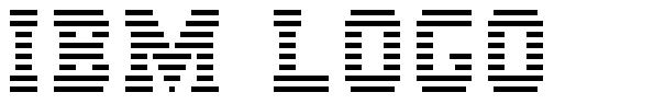 IBM Logo шрифт