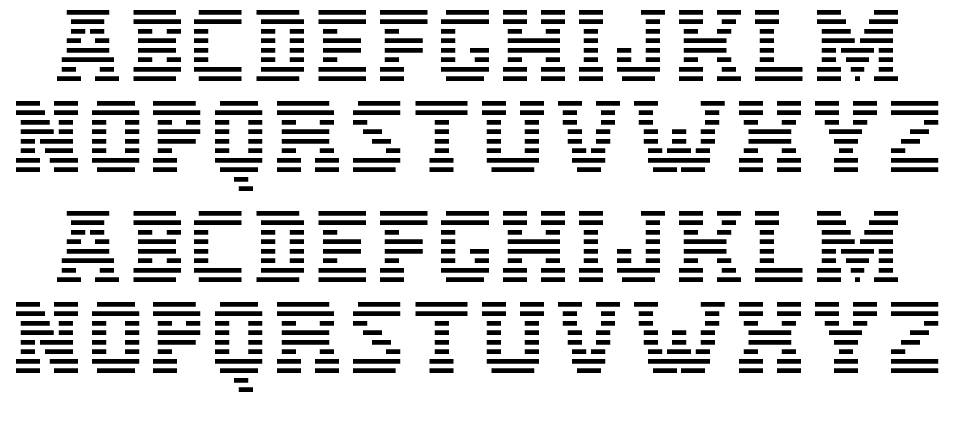 IBM Logo font Örnekler