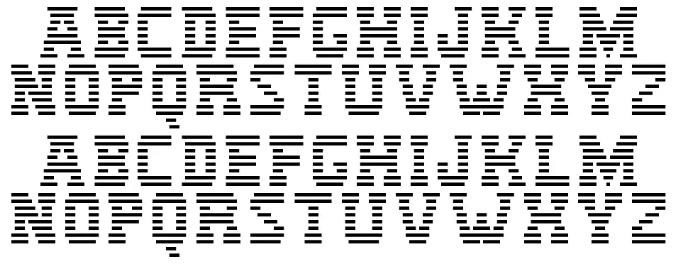 IBM Logo font Örnekler