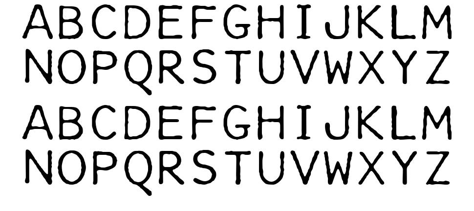 IBM Selectric Manifold font Örnekler