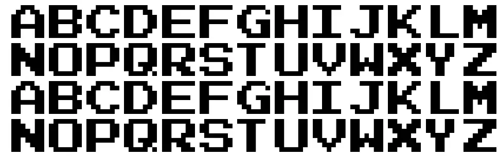 Ice Hockeyfont specimens