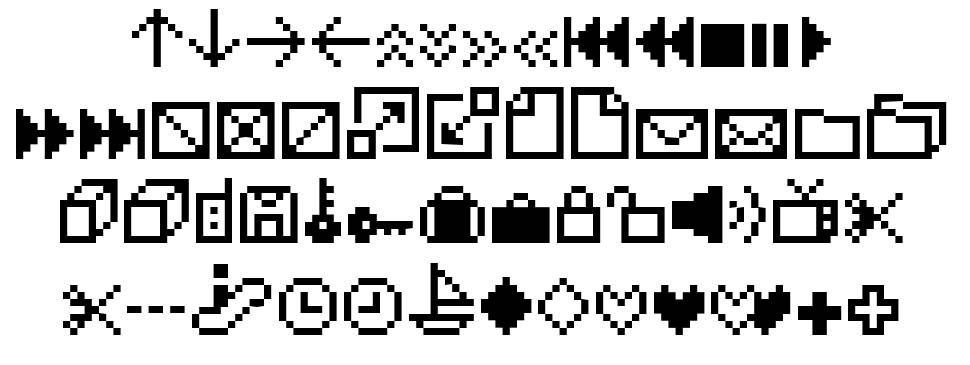 IconBit font specimens