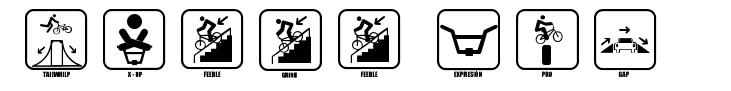Icono BMX carattere