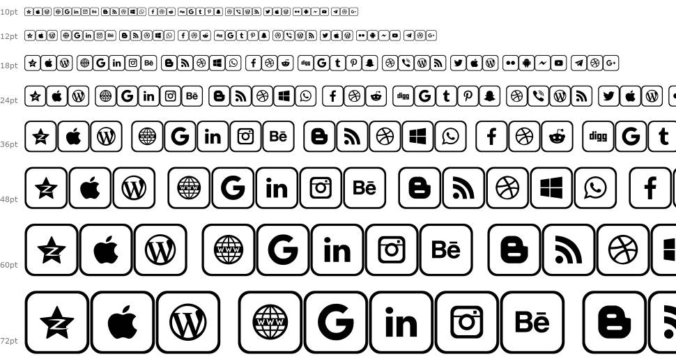 Icons 2019 font Şelale