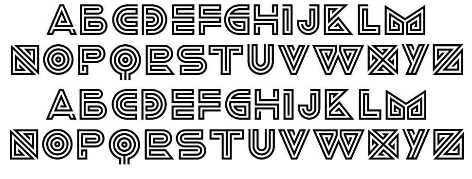 Ideoma Liner font specimens