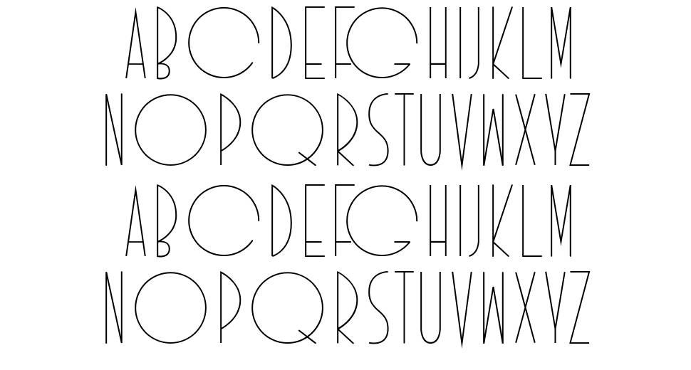 Idilica font specimens