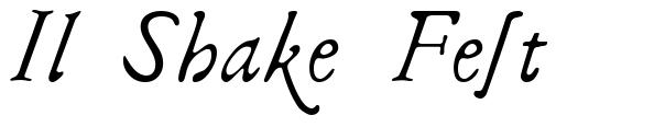 Il Shake Fest шрифт