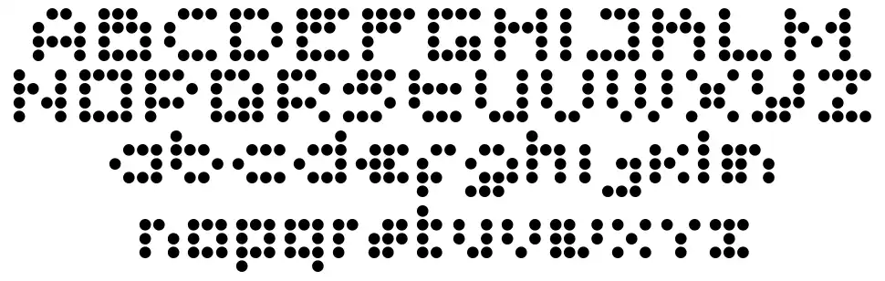 Imajix 16 dotfont specimens