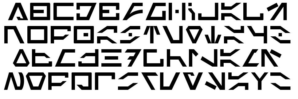 Imperial Code font specimens