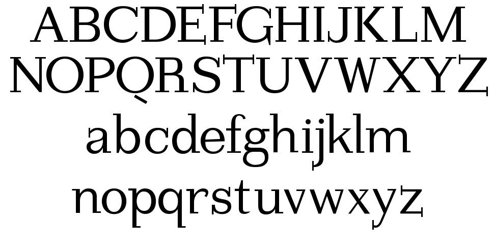 Imperium Serif písmo Exempláře
