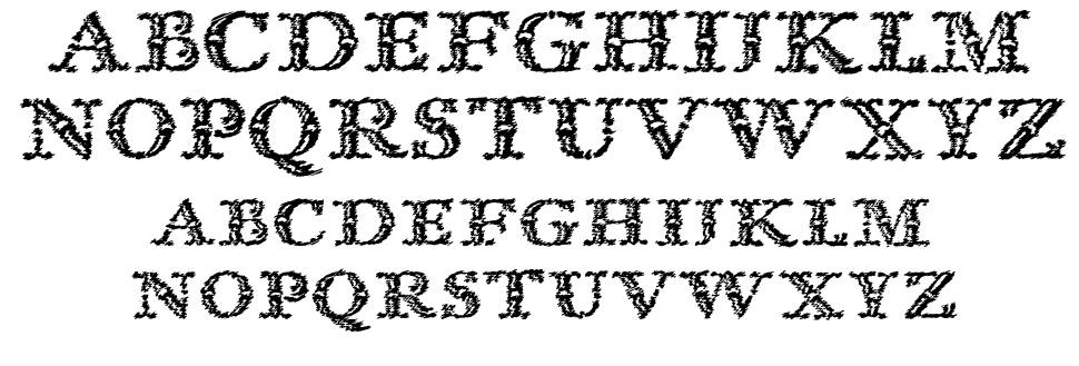 Imprenta Royal Nonpareil フォント 標本