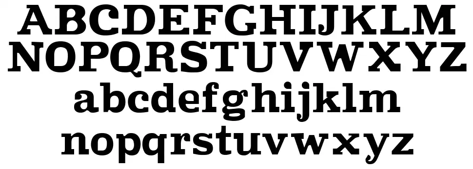 Improvisation font specimens