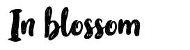 In blossom font