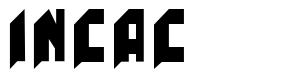 Incac шрифт